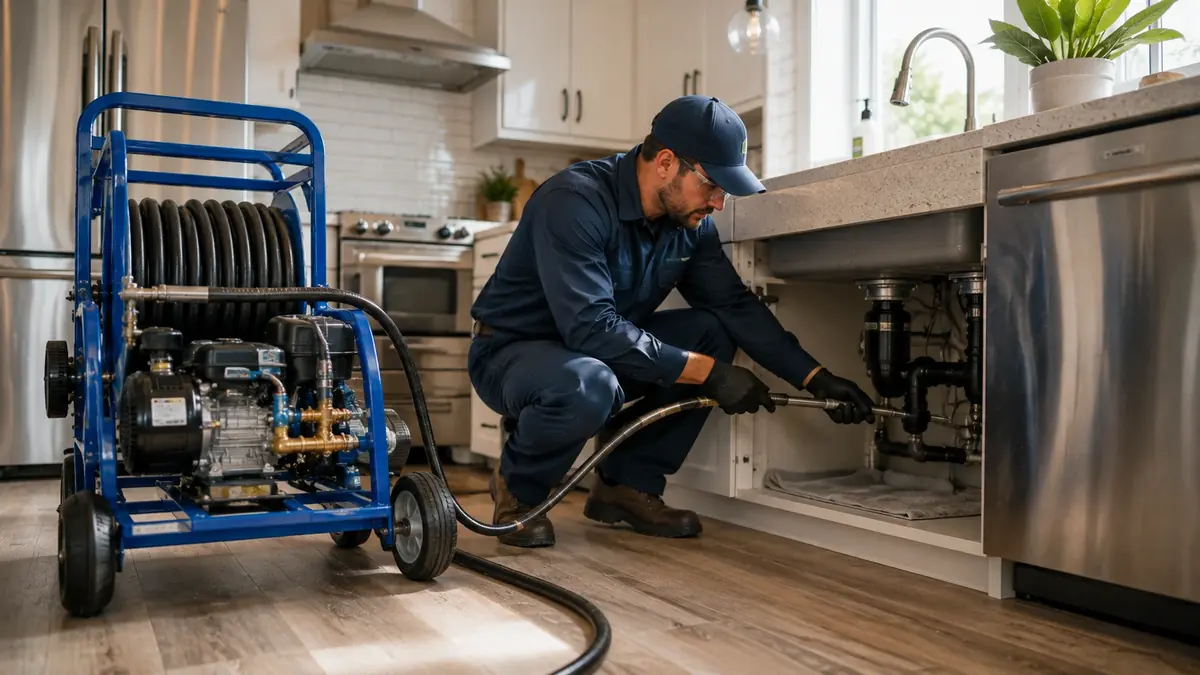 Kitchen Drain Hydro Jetting in Richmond