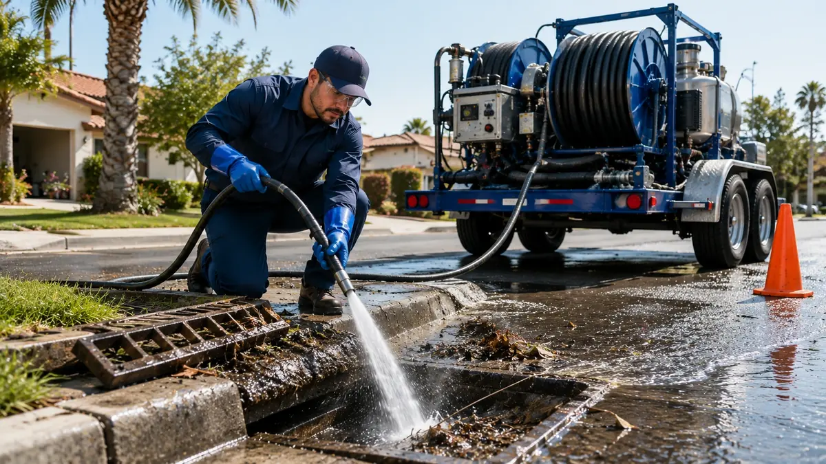 Storm Drain Hydro Jet Cleaning in Richmond